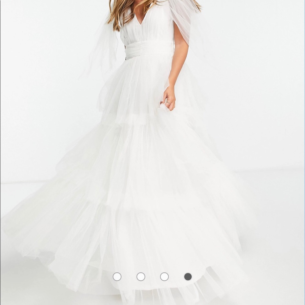 Asos tulle wedding dress